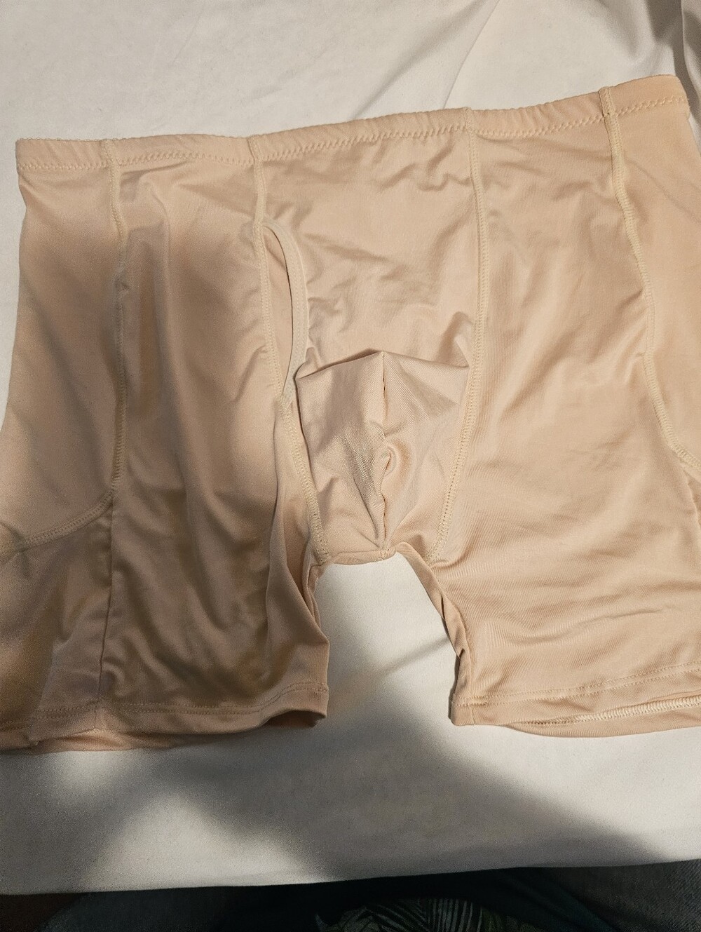 Men's Performance But Boxer Briefs - Nude / Beige Pads Not Included Sz. L